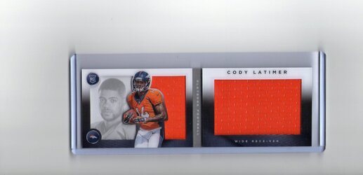 39. Cody Latimer, 2014 Panini Playbook, Jersey Patch Booklet, 192 of 199.jpg