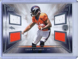 103. Cody Latimer, 2014 Topps Prime, Jersey Patch Quad, 132 of 140.jpg