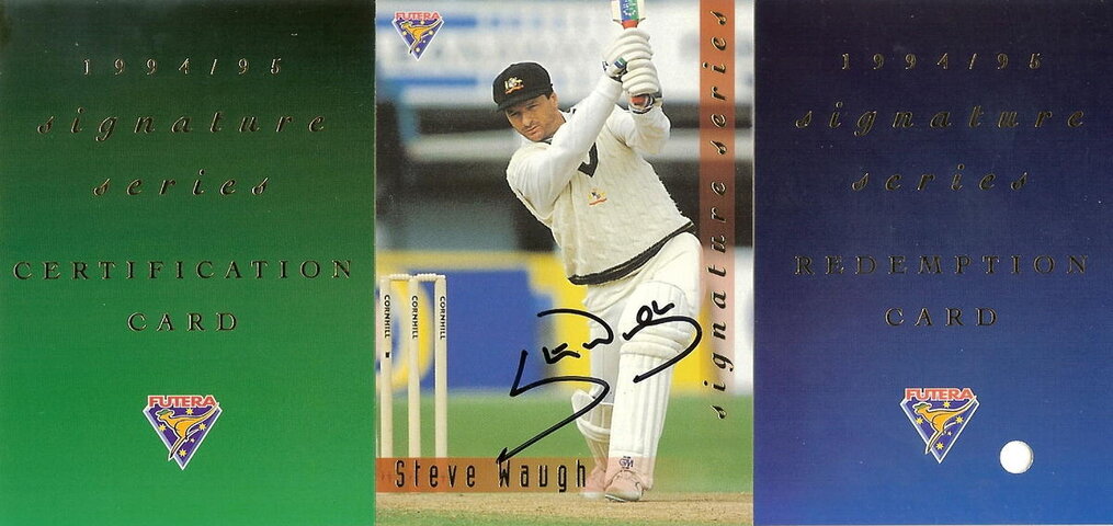1994-95 Future Signature Series 3 Steve Waugh 496of1000.jpg