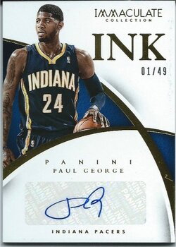 2014-15 Panini Immaculate Ink Autographs #1 Paul George #1 49.jpg