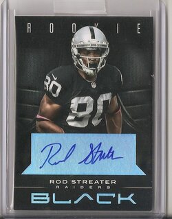 2012 Panini Black Football Rookie Auto Rod Streater 063 of 125 Card No. 141 NMT-MT Front.jpg