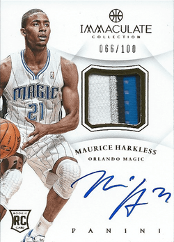 2012-13 Panini Immaculate Auto Patch #AP-MH Maurice Harkless 066:100.png