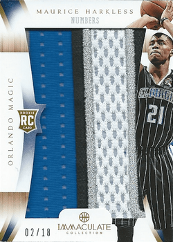 2012-13 Panini Immaculate Numbers Patches #IP-MH Maurice Harkless 02:18.png