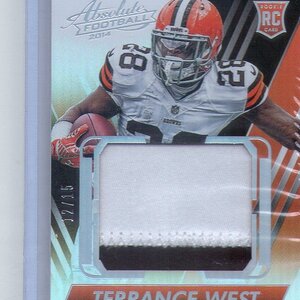 2014 Panini Absolute, Terrence West, 12 of 15.jpg
